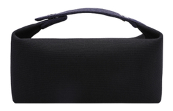 HERMES Bride a Brac Canvas Lunch Bag, Canvas Bag, Storage Bag, X Toiletry Bag Small Unisex Black/Midnight Blue