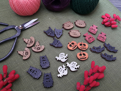 Набор пуговок "Hello, Halloween!"