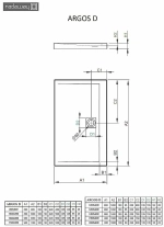Душевой поддон Radaway Argos D 4AD912-01 120х90 белый