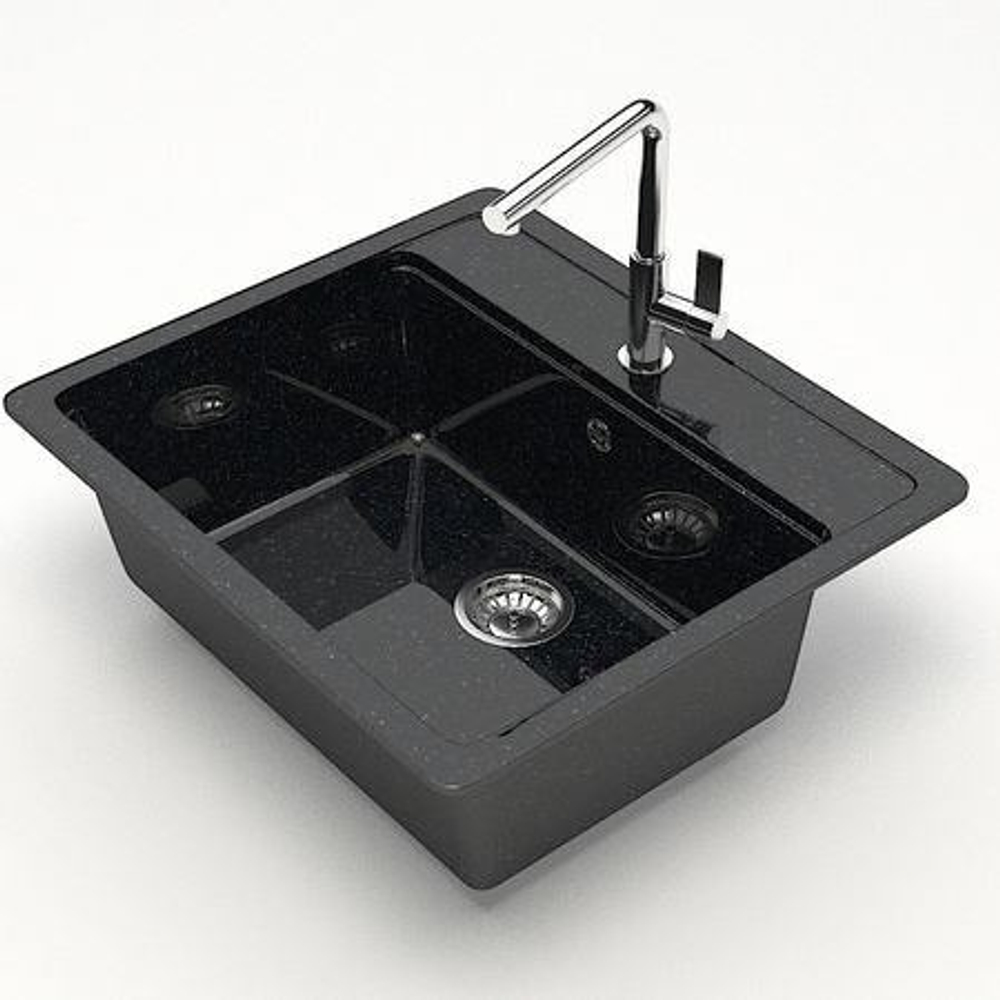 Кухонная мойка BERGG lab Z9 570х505 мм Черный