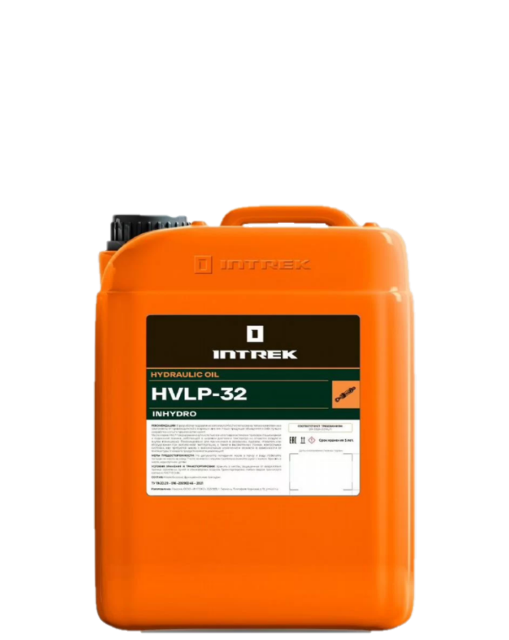 Масло гидравлическое 32 hvlp intrek inhydro 20л