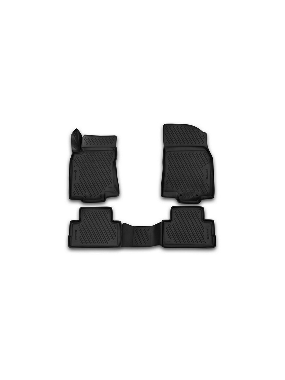 Коврики в салон для NISSAN Qashqai (J11F), 2015-, сборка РФ, 4 шт. (полиуретан) CARNIS00061