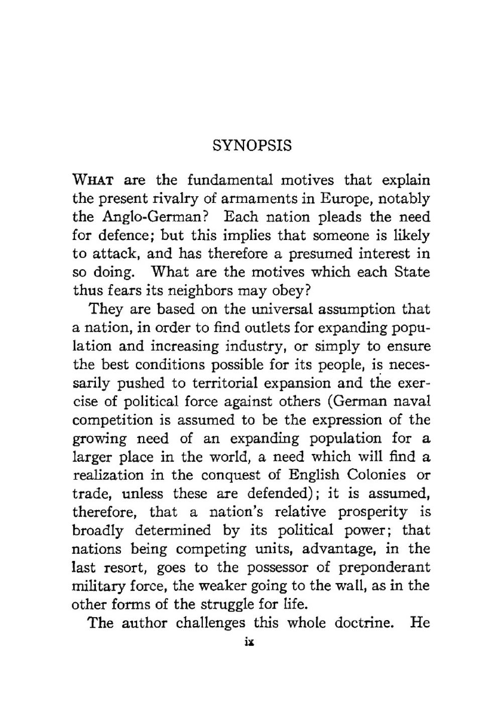 The great illusion, 1933 | Norman Angell