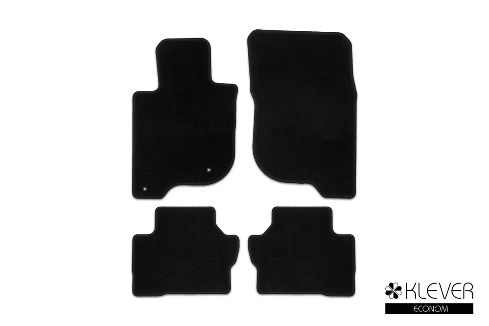 Коврики в салон для MITSUBISHI Pajero Sport, 2015-2021, 2019-, кроссовер, 4 шт. (текстиль) KLEVER01353201200K