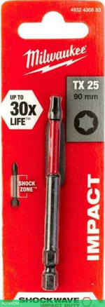 Бита Milwaukee Shockwave TX25 90мм (4932430883)