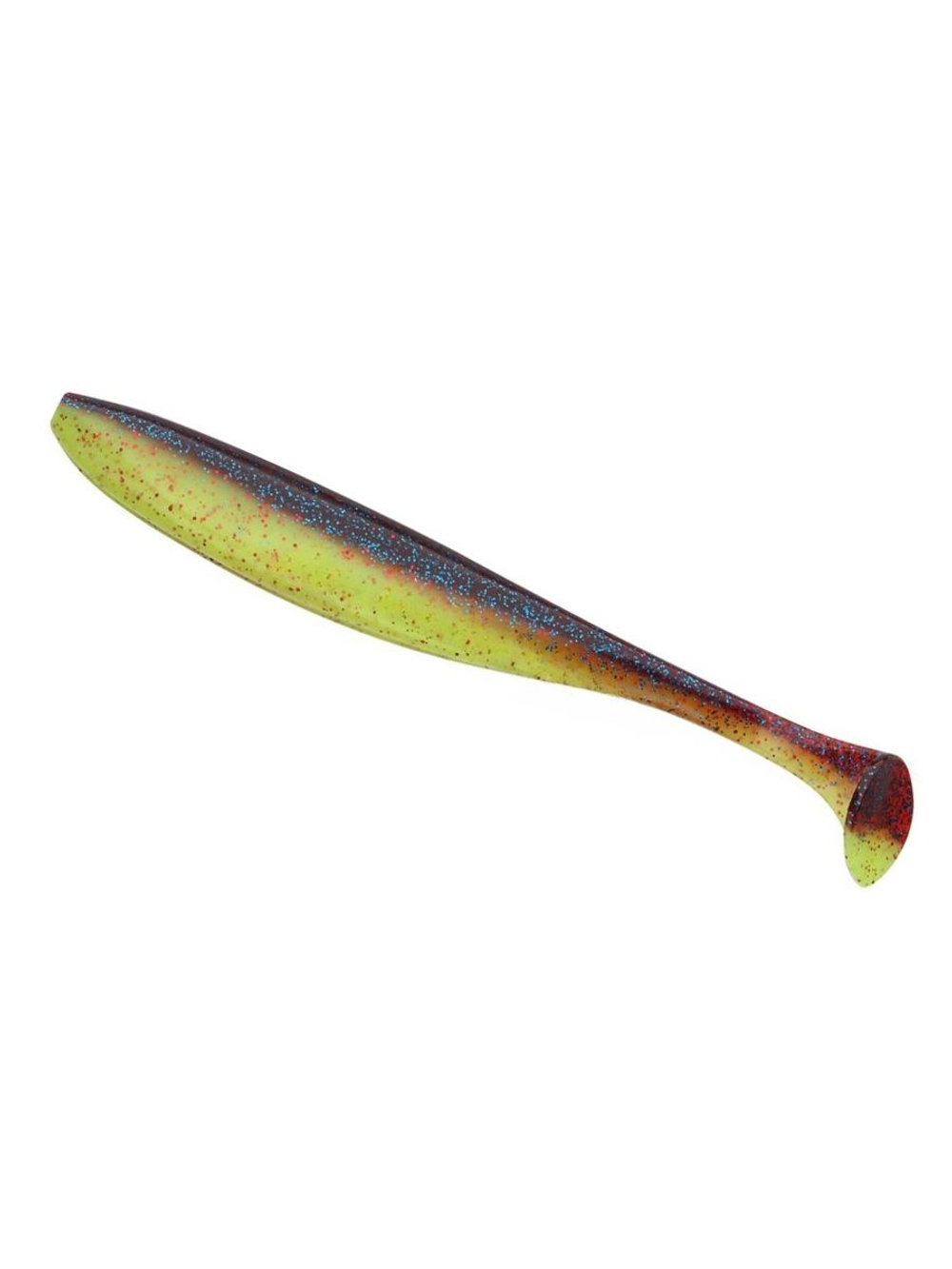 Приманка силиконовая Keitech Easy Shiner 4" PAL #01 Chartreuse Red Flake, 3 упаковки по 7 штук
