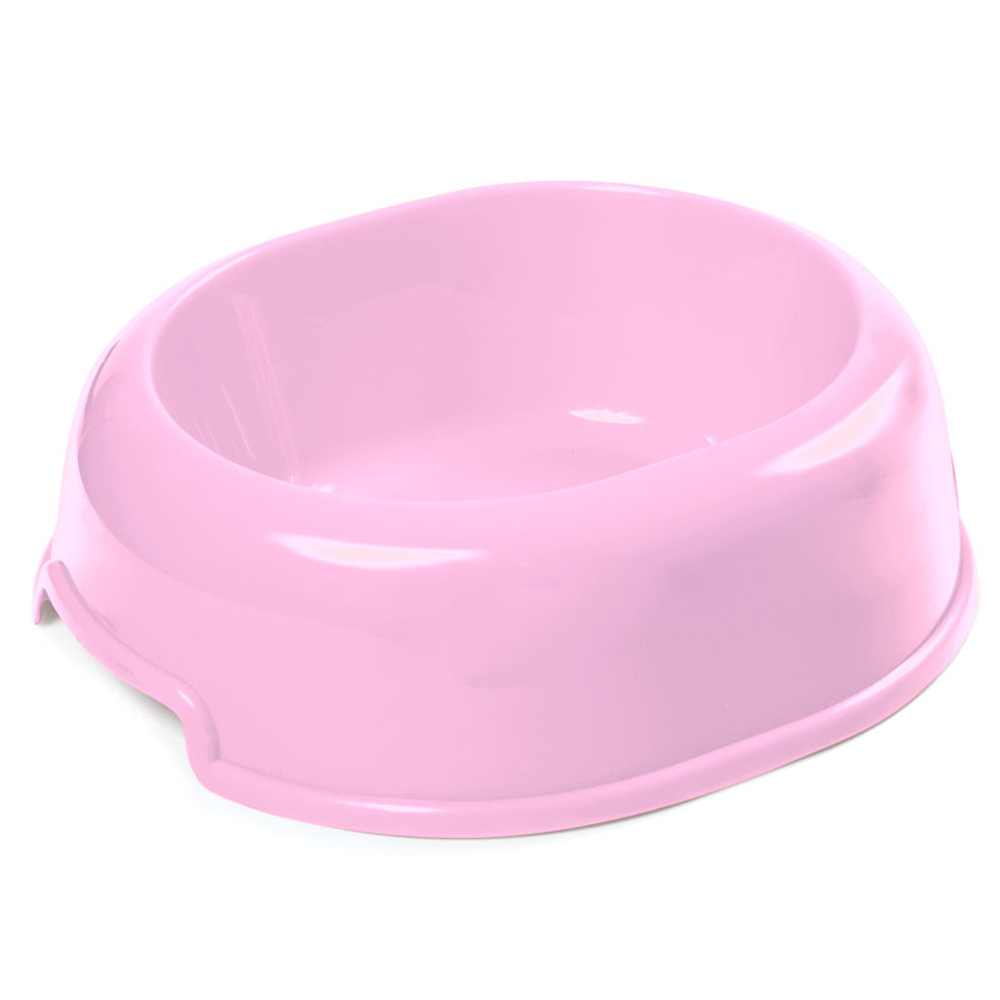 Миска пластиковая "Мармелад", розовая, 0,3л, Gamma