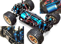 Радиоуправляемый монстр HSP Brontosaurus PRO 4WD RTR масштаб 1:10 2.4G - 94111PRO-88076 , цвет красный , LI-po 2s