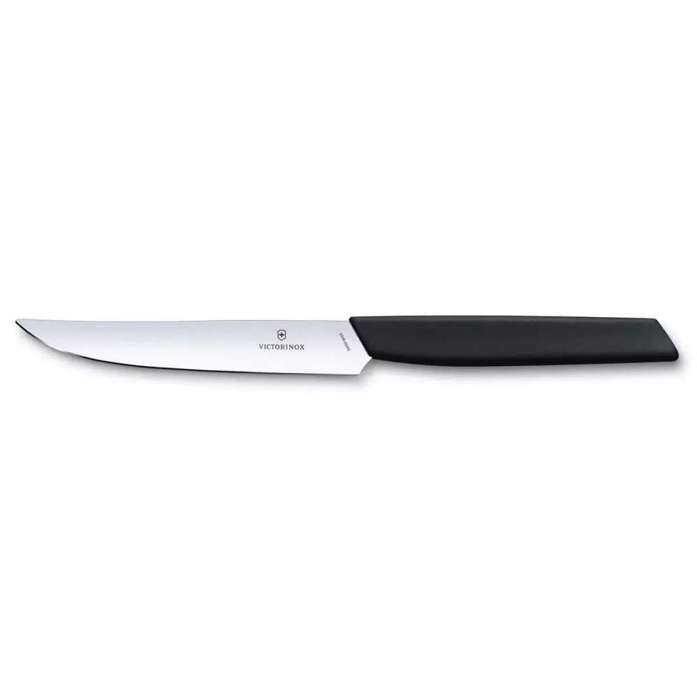 Victorinox - Нож Swiss Modern 12см для стейков, черный / артикул   6.9003.12  / GTIN 7613329150450