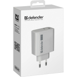 Зарядное устройство Defender UPA-165 USB-A, USB-C, 65W, белый.