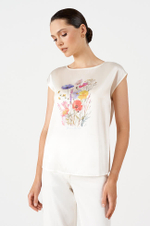 23198 Блузка женская (молочный)