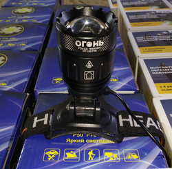 Светодиодный налобный аккумуляторный фонарь POLICE HT-126-P90