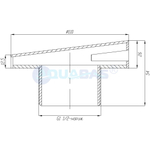 ФПб.110.1 Форсунка с боковой подачей 1,5" (наружн.) плитка