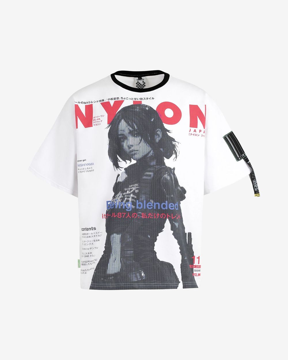 Футболка Heartz Nylon Kimono Белая