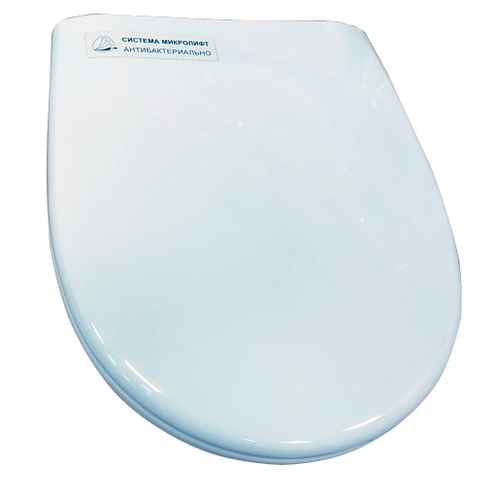 Сиденье для унитаза "Премьер-Люкс" м/лифт белое (Rosa)