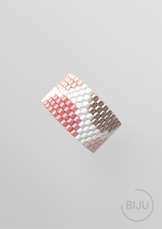 Схема кольца из бисера, узор PEYOTE, мозаичное плетение, четный счет, узор пейот из Miyuki Delica 11/0, файл PDF, RING_241