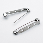 Основа для броши, сталь, размер 31*6 мм, цена за 1 шт