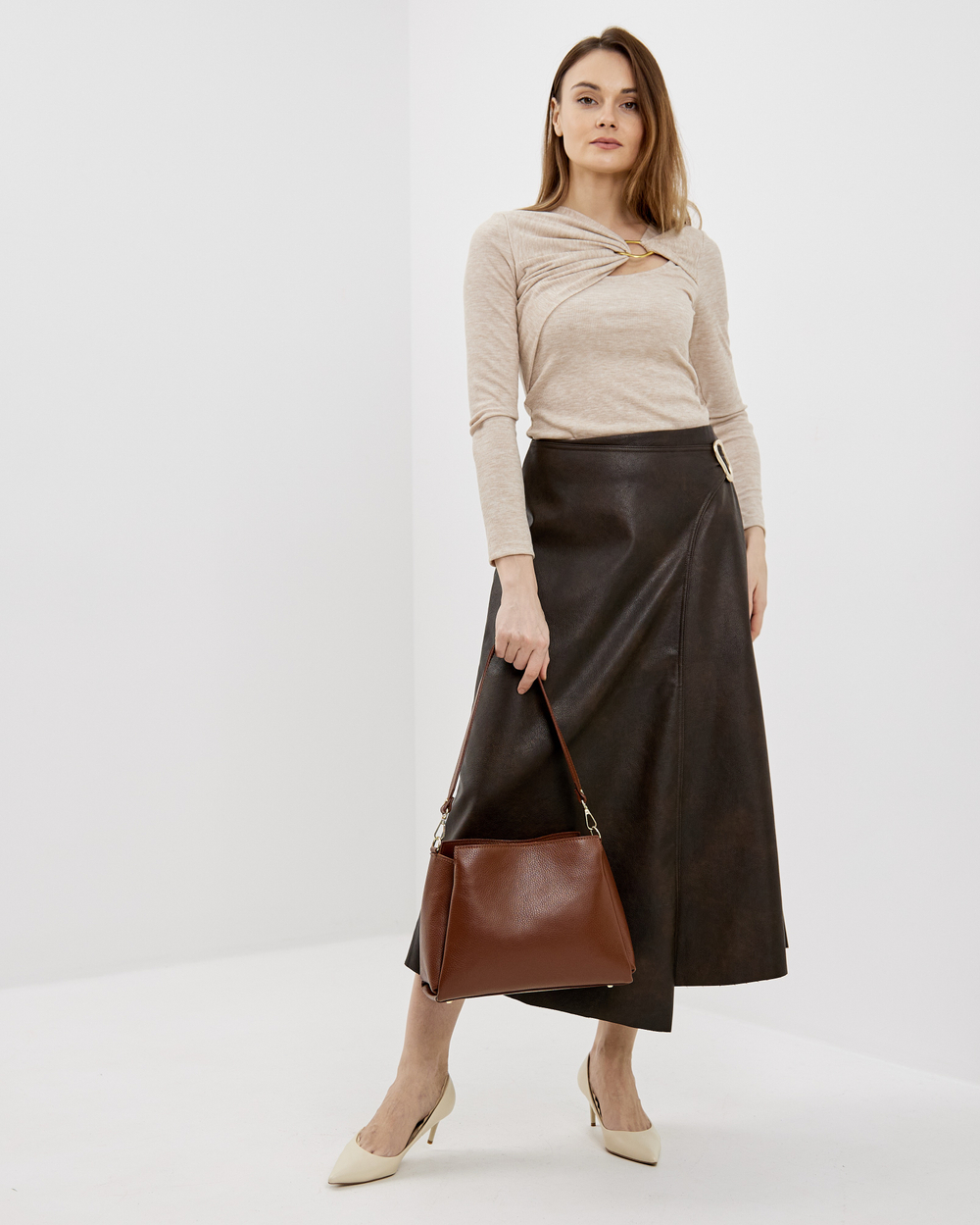 Сумка 580 03 коньячный