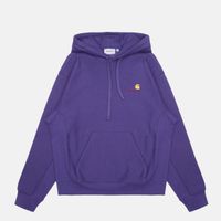  Толстовка мужская Carhartt WIP Hooded American Script артикул:I028279_aura - купить в магазине Дайс