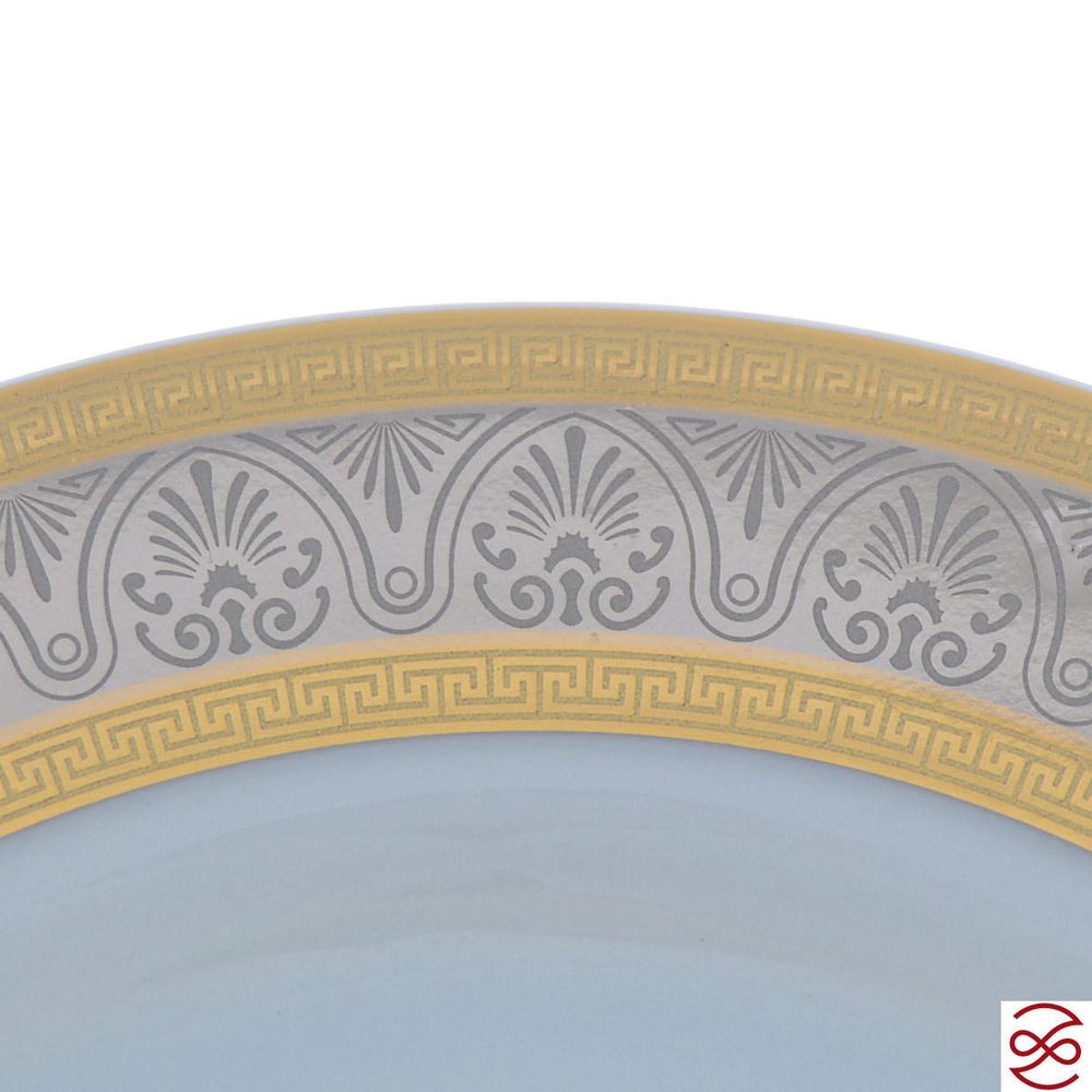 Соусник с подставкой 400 мл Опал Широкий кант платина золото