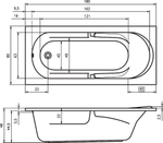 Акриловая ванна Riho FUTURE 180х80