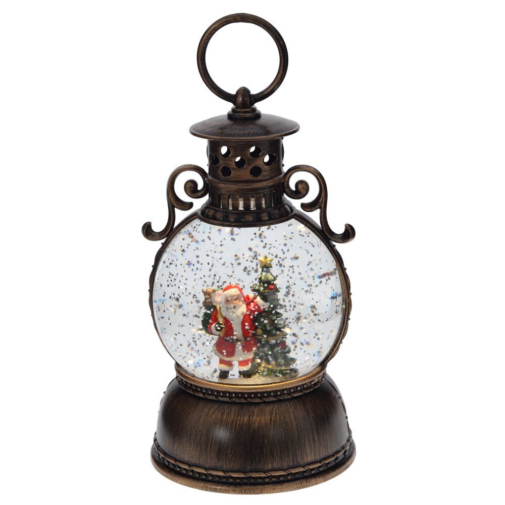 GAEM Изделие декоративное "Фонарь" (подсвет, муз, вьюга, 3хААА н/п +USB), D 10 см, L11 W11 H24 см