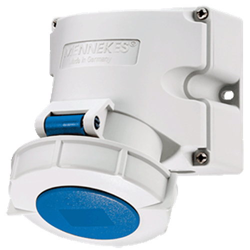 MENN Розетка настенная №243 32А 3P 230B IP67 Twin Contact