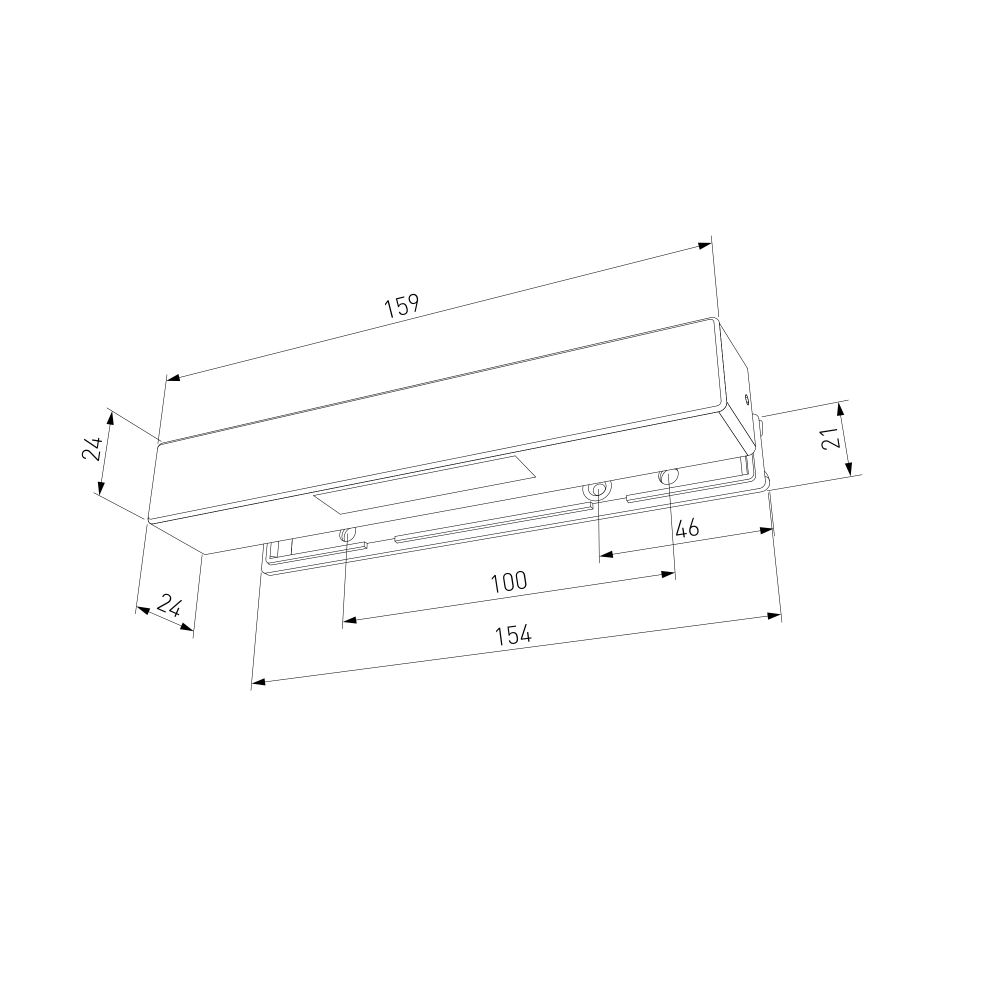 Подсветка для лестниц 40163/LED 4000К черный IP65 40163/LED