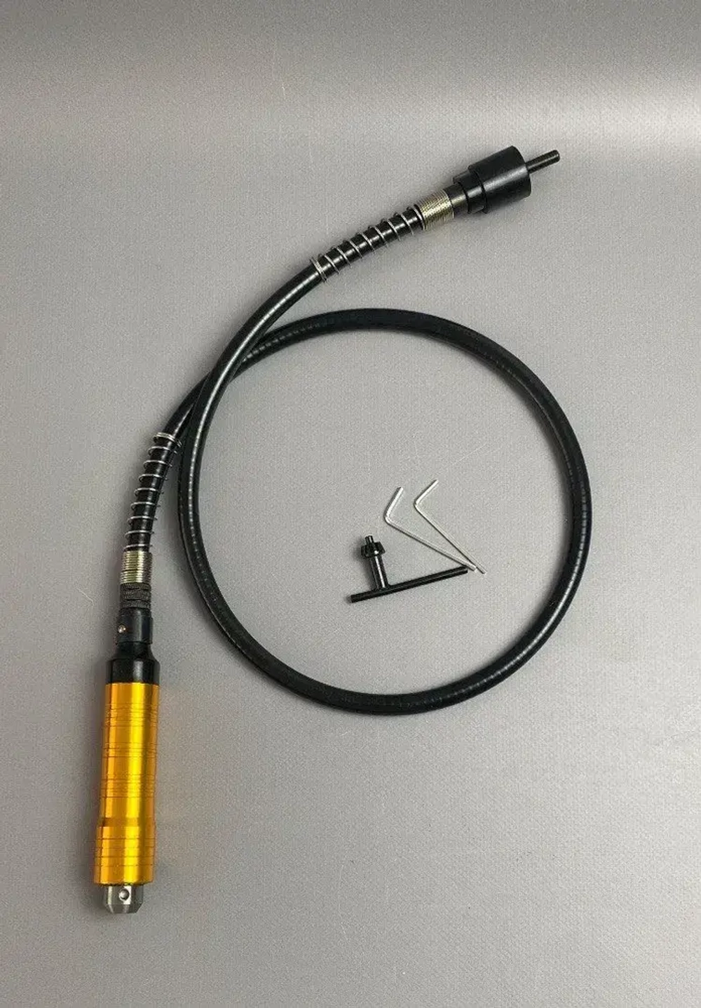 Гибкий вал для гравера с ключевым патроном Gravtool, диапазон зажима 0.3 - 6.5 мм / 110 см