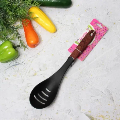 Ложка кухонная с прорезями пластиковая «Сhocolate»