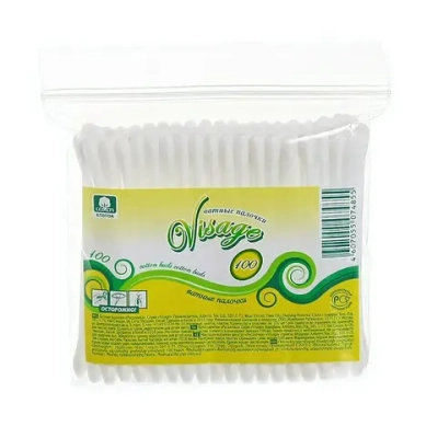 Ватные палочки VISAGE 100шт пакет