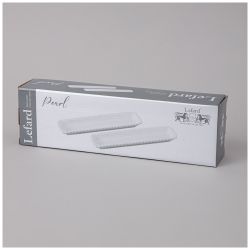 НАБОР БЛЮД LEFARD "PEARL" ПРЯМОУГ. 2 ШТ. 29*7,5*3 СМ (КОР=18НАБ.)