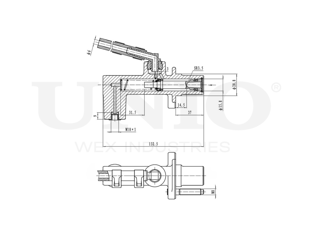 Цилиндр сцепления главный UNIO BRC-10001