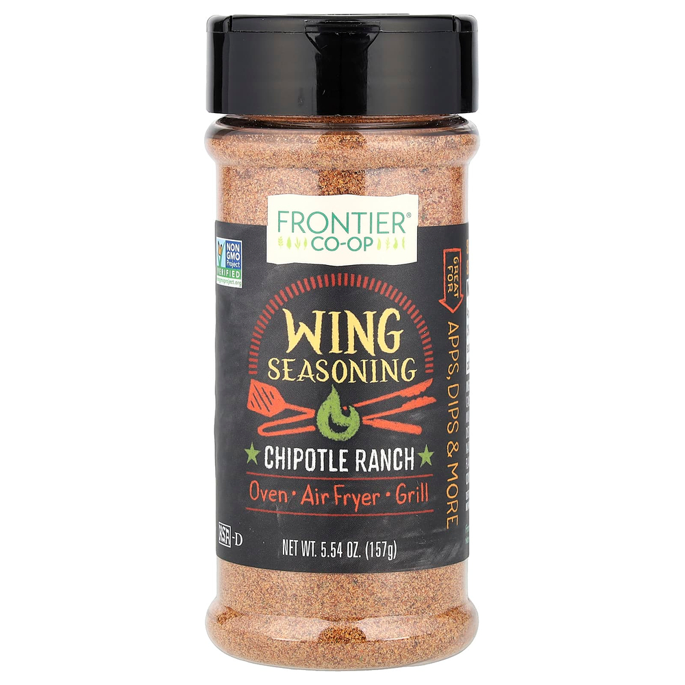 Frontier Co-op, Wing Seasoning, Chipotle Ranch, 157 г (5,54 унции)