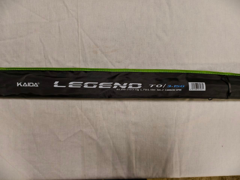 Спиннинг штекерный KAIDA Legend 2,1м. тест 3-15гр.