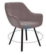 Стул DikLine 252 М поворотный опоры чёрные