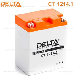 Аккумулятор Delta CT 1214.1 (12V / 14Ah) [YB14-BS, YTX14AH, YTX14AH-BS]