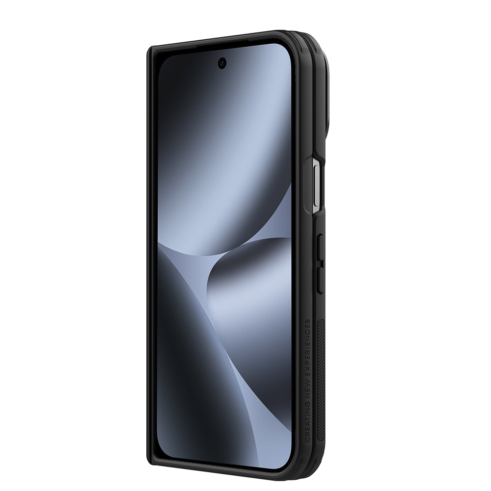 Чехол с защитной откидной крышкой для камеры на Google Pixel 10 Pro Fold, серия Super Frosted Shield Prop (версия с прозрачной крышкой объектива) от Nillkin