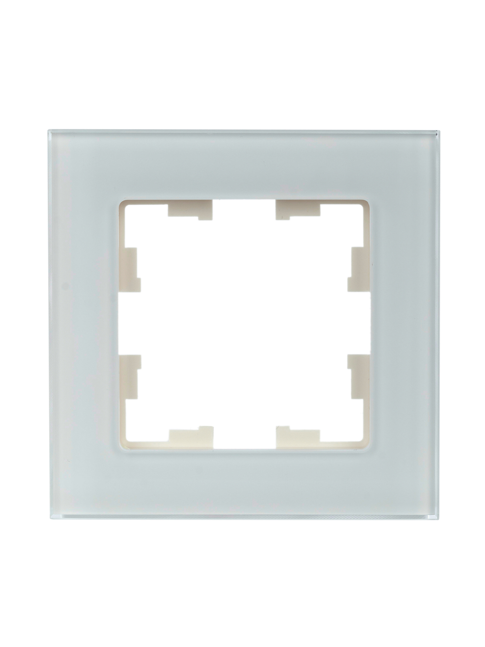 BRITE Рамка 1 -местная РУ-1-2-БрБ стекло белый IEK