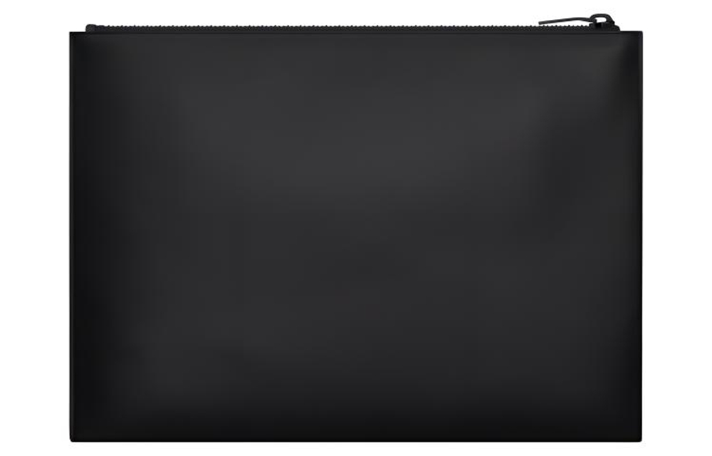 SAINT LAURENT Calfskin Tablet Bag Unisex Black