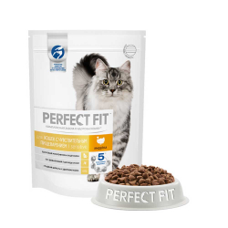 Perfect Fit корм для кошек с чувствительным пищеварением с индейкой (Sensitive)
