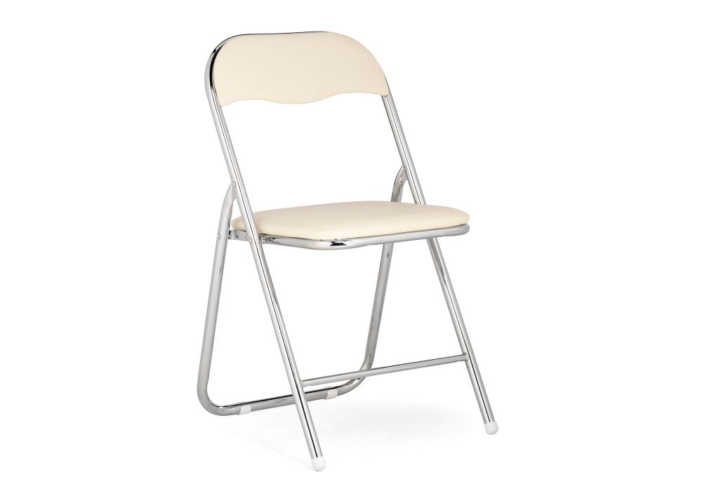 Стул на металлокаркасе Fold 1 складной beige / chrome