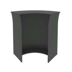 Riva Стойка угловая (радиусный элемент-ХДФ) А.РС-5 ХДФ Антрацит 950*950*1150