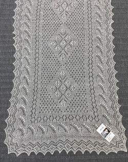 Пуховый палантин ажурный Р160х60