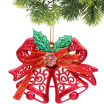 Подвеска «Зимние колокольчики» 13 см, красный