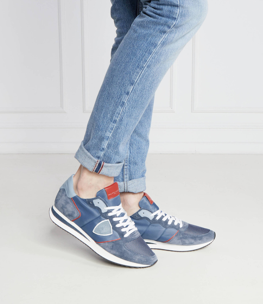 Кожаные кроссовки trpx Philippe Model - темно-синий (TZLU)