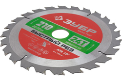 Пильный диск по дереву ЗУБР Быстрый рез, 210 x 30/20 мм, 24Т, (36910-210-30-24)