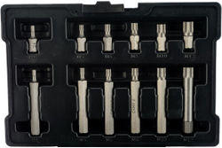 Набор бит HEX, TORX, SPLINE, шестигранный хвостовик 3/8", CrV, 42 шт.// Stels
