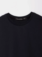 Черный лонгслив оверсайз для мальчика