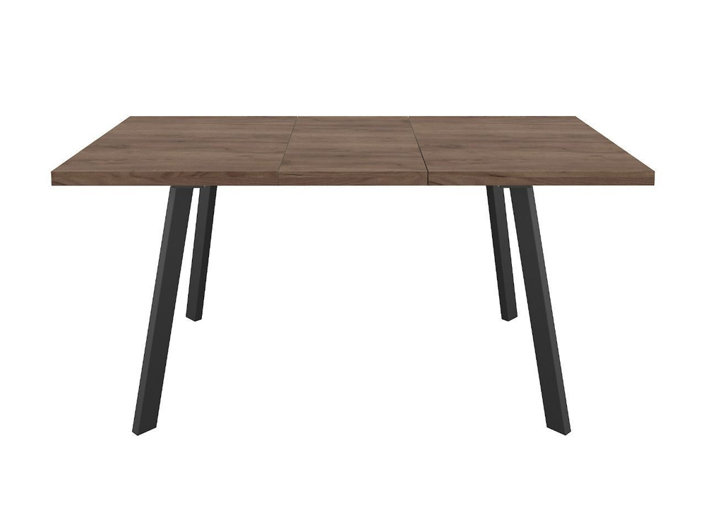 Стол кухонный обеденный раздвижной Дуб Табачный/Чёрный, МИЛАН, 138х80х75,5 см